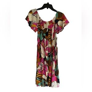 Billabong Bright Tropical Floral Mini Dress